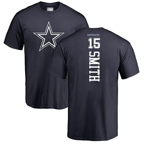 Men Dallas Cowboys Navy Blue Devin Smith Backer #15 Nike NFL T Shirt